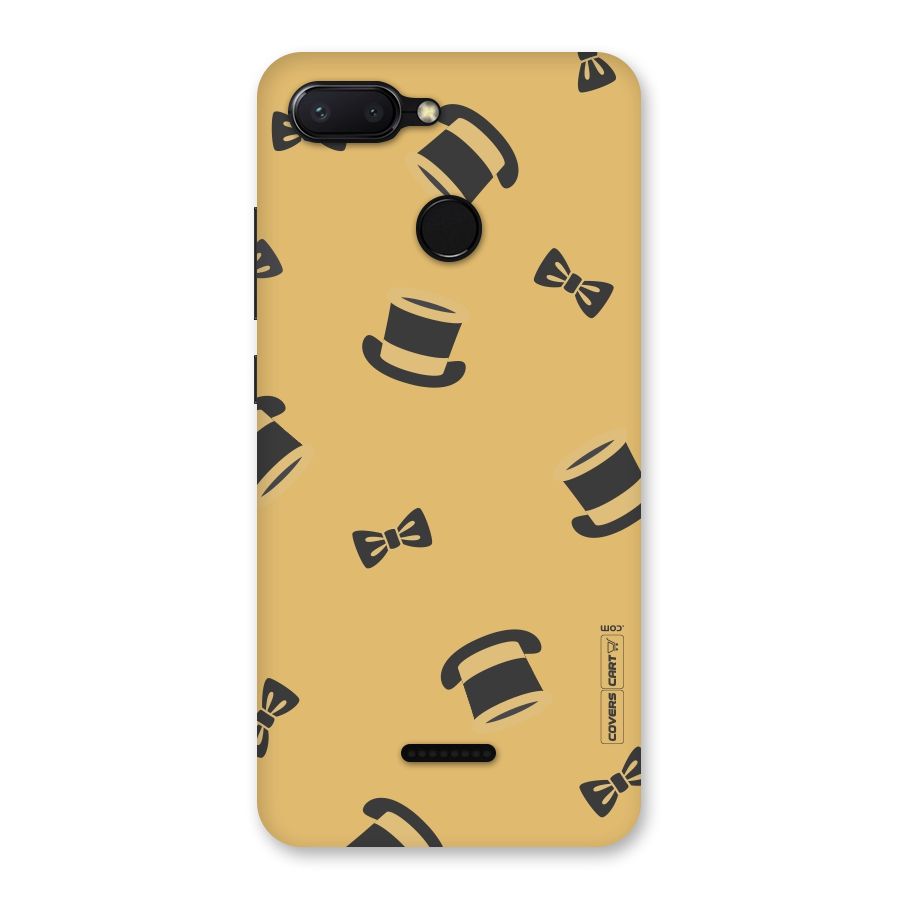 Hat and Bow Tie Back Case for Redmi 6