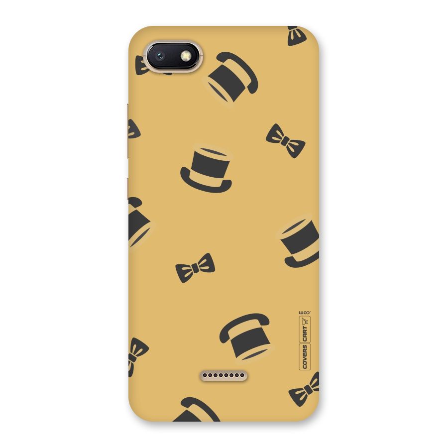 Hat and Bow Tie Back Case for Redmi 6A