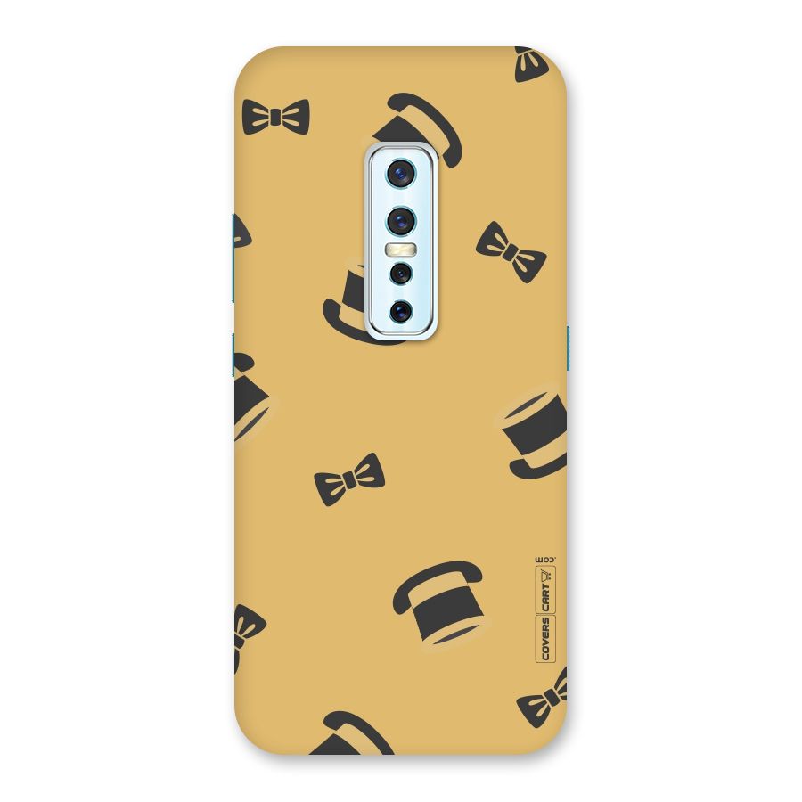 Hat and Bow Tie Back Case for Vivo V17 Pro