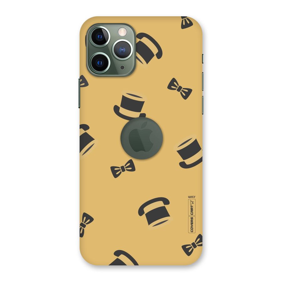 Hat and Bow Tie Back Case for iPhone 11 Pro Logo  Cut