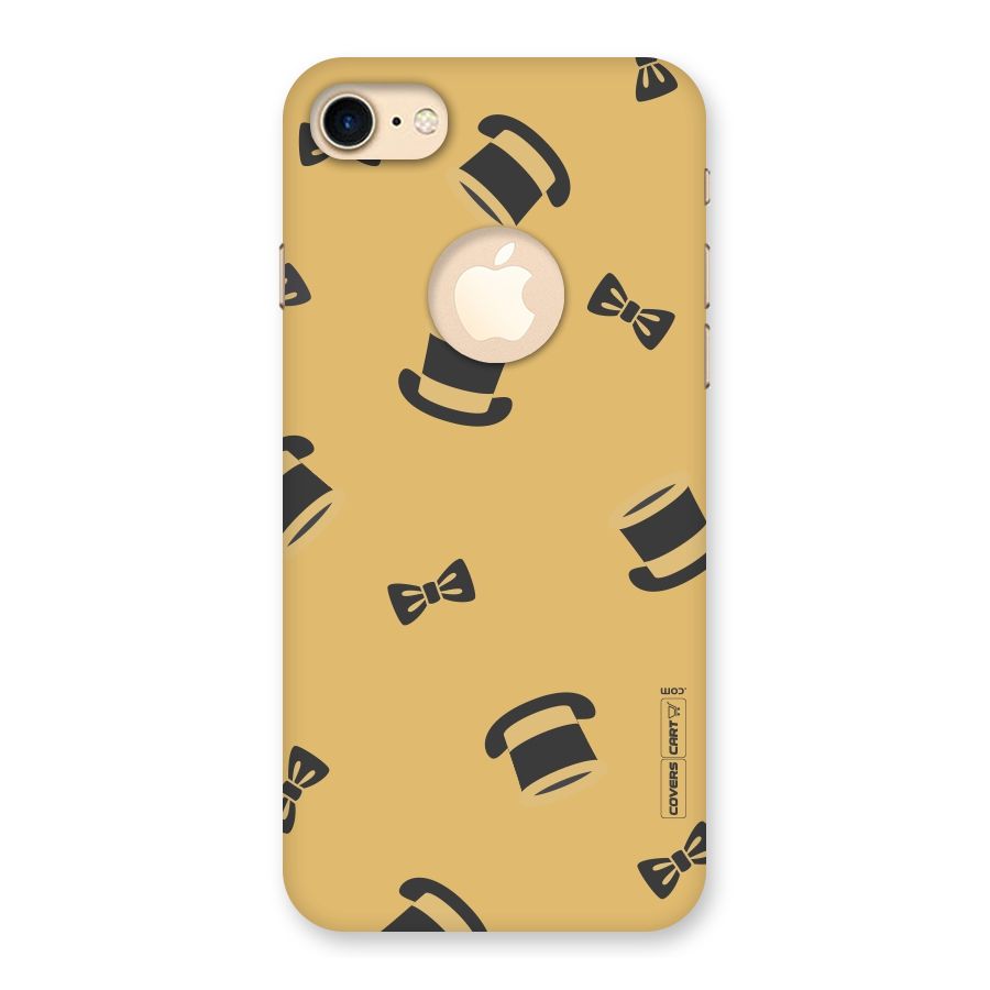 Hat and Bow Tie Back Case for iPhone 7 Logo Cut