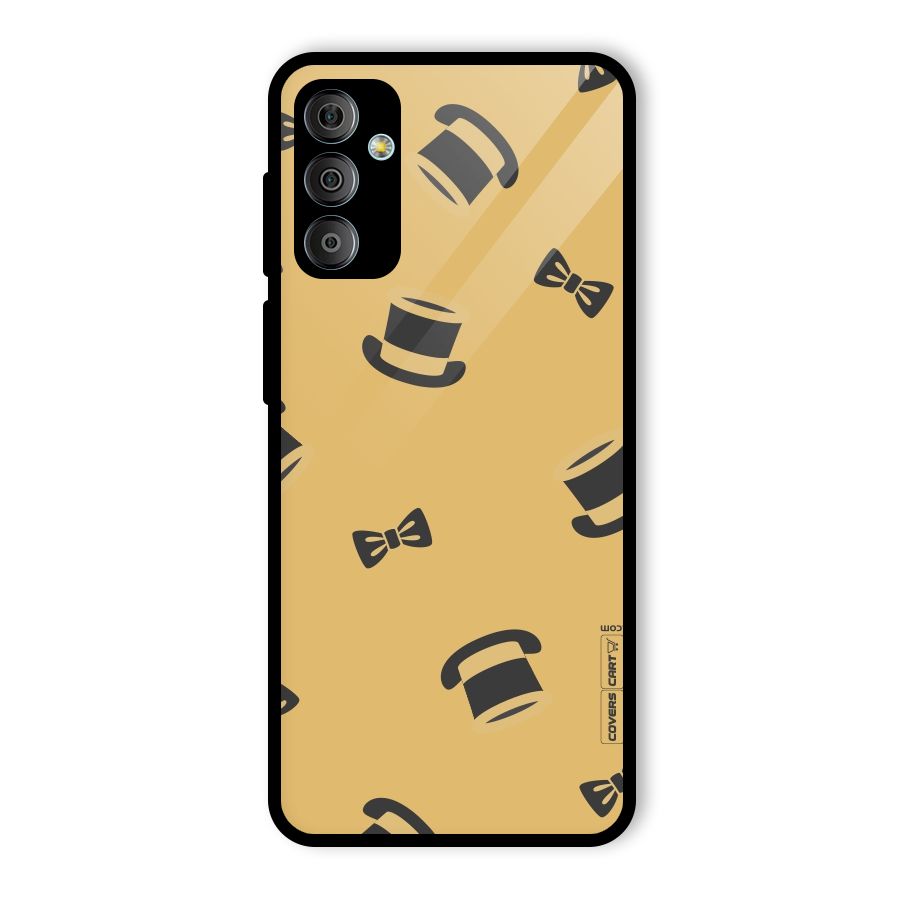 Hat and Bow Tie Glass Back Case for Galaxy F23