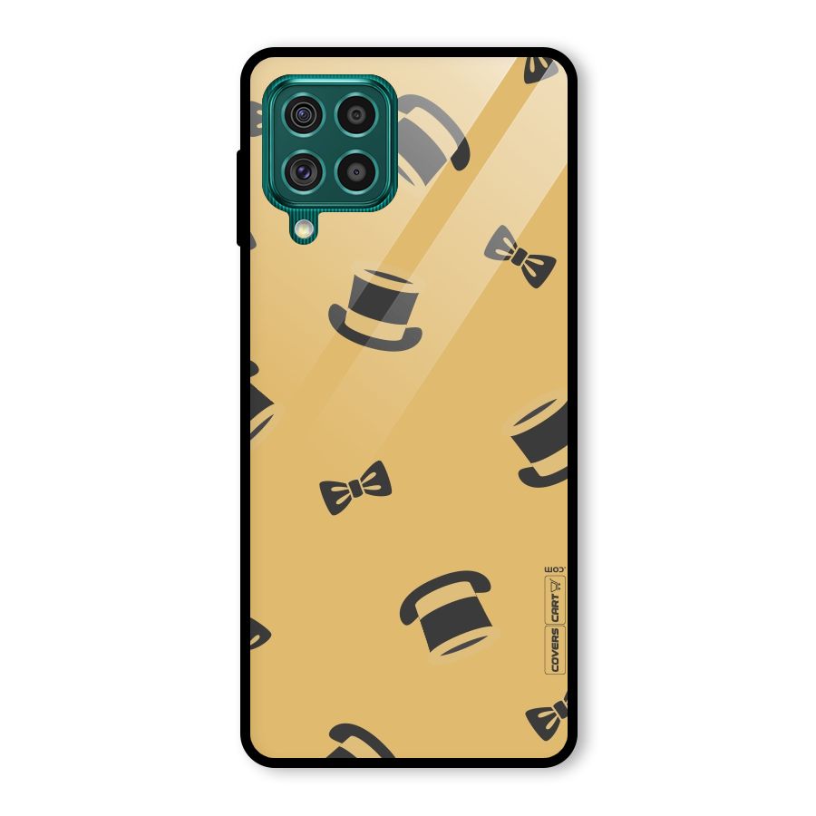 Hat and Bow Tie Glass Back Case for Galaxy F62