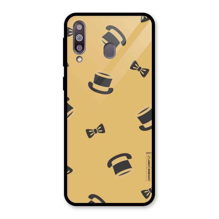 Hat and Bow Tie Glass Back Case for Galaxy M30