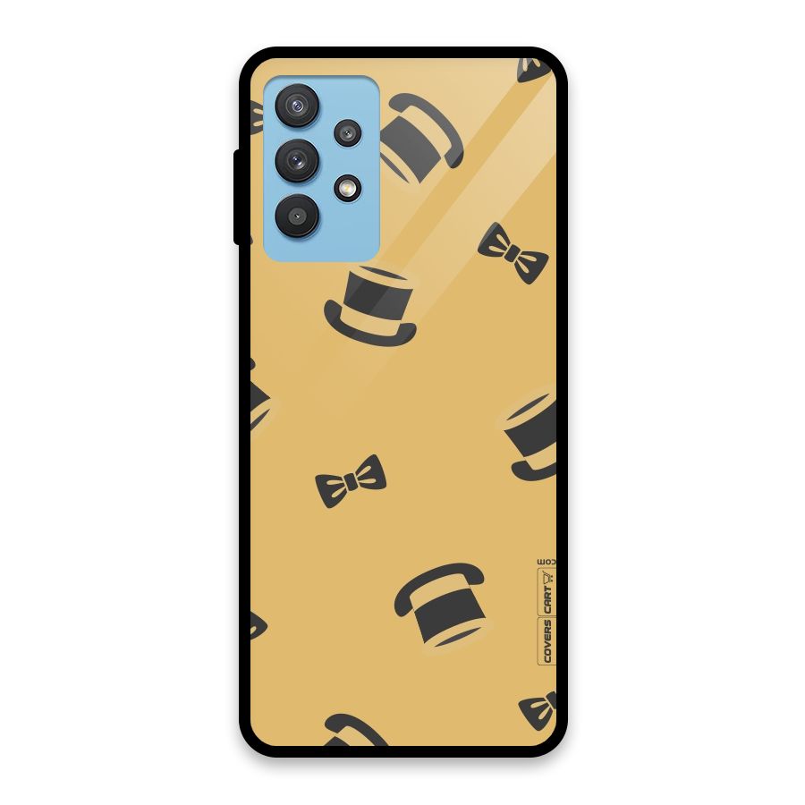 Hat and Bow Tie Glass Back Case for Galaxy M32 5G