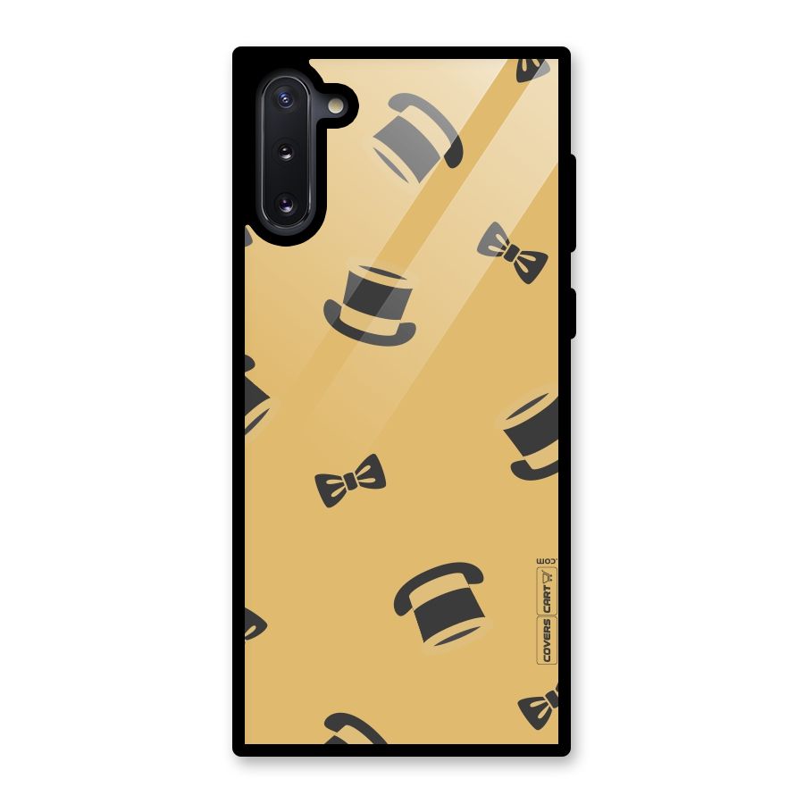 Hat and Bow Tie Glass Back Case for Galaxy Note 10