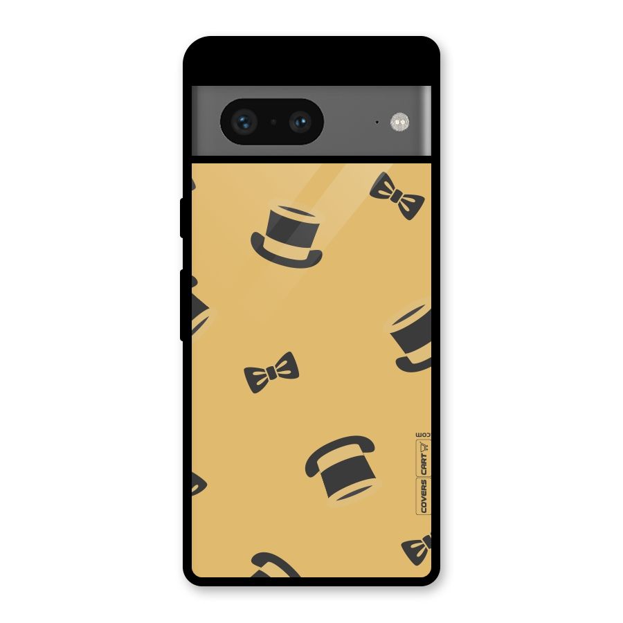 Hat and Bow Tie Glass Back Case for Google Pixel 7
