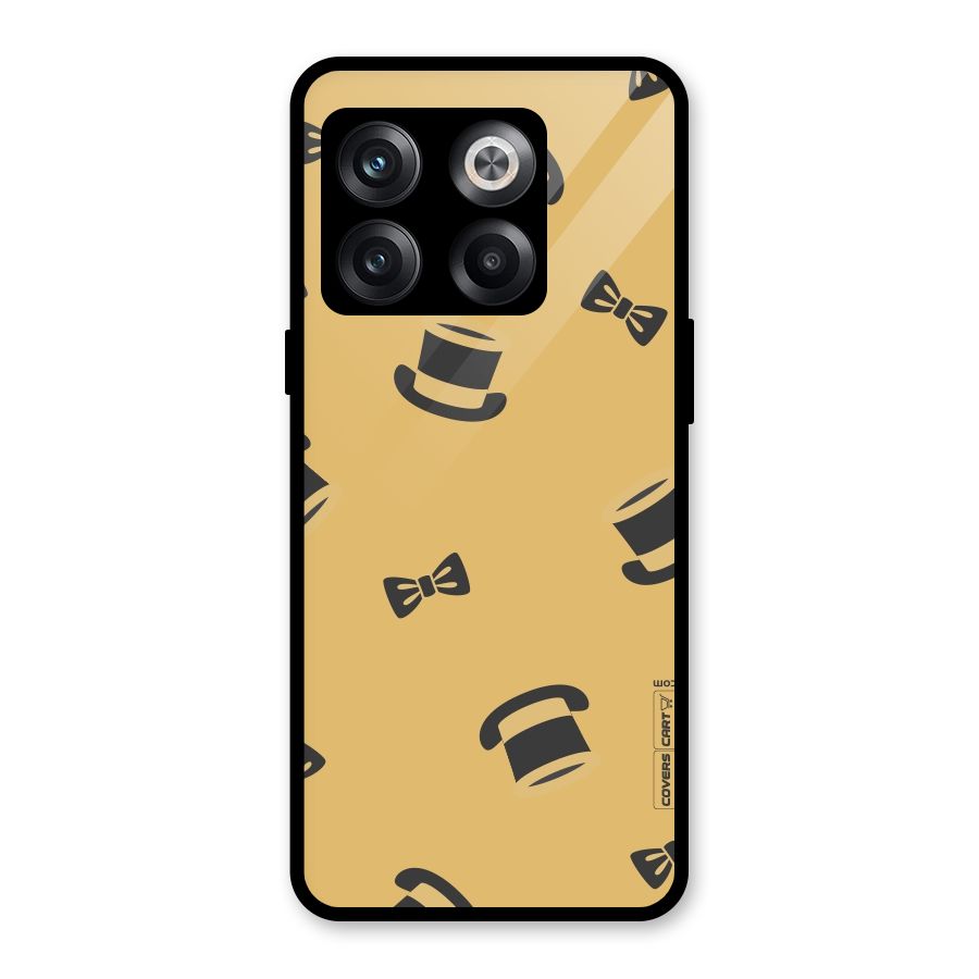Hat and Bow Tie Glass Back Case for OnePlus 10T