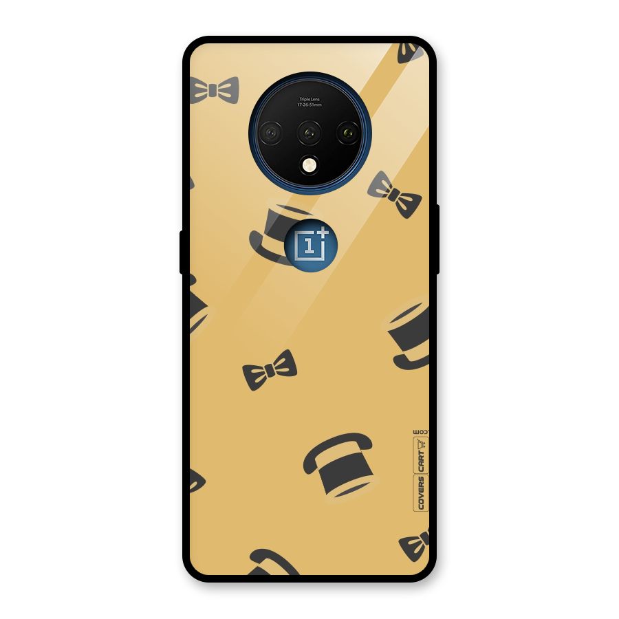 Hat and Bow Tie Glass Back Case for OnePlus 7T