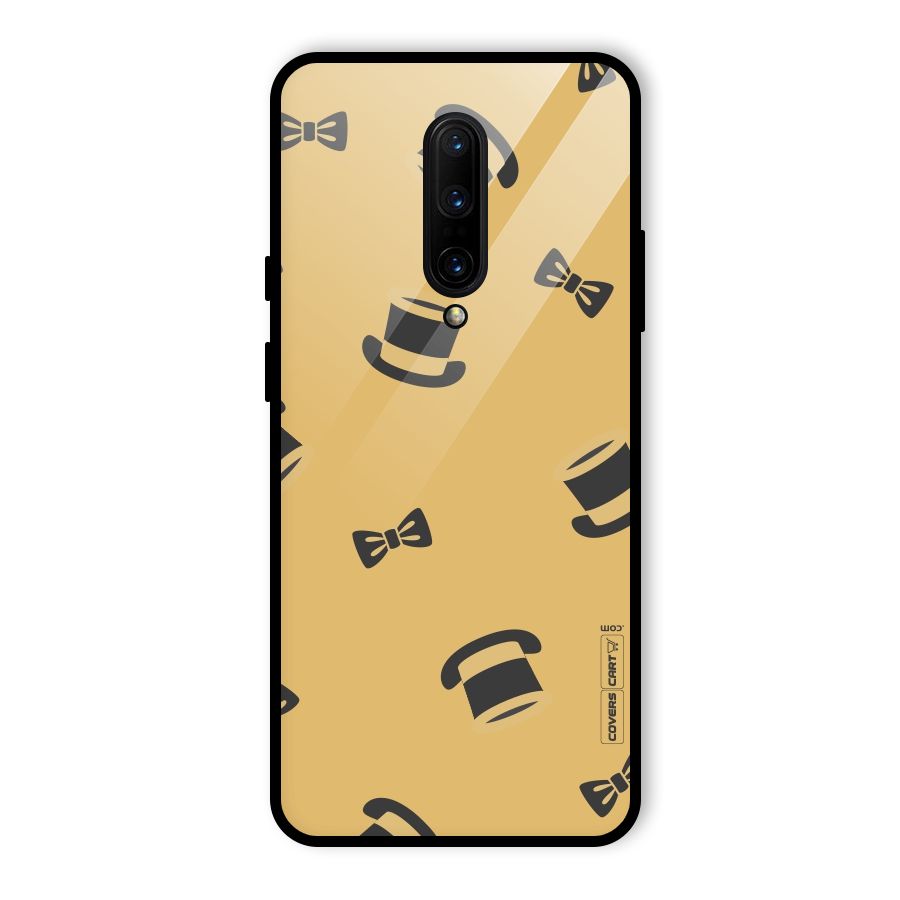 Hat and Bow Tie Glass Back Case for OnePlus 7 Pro