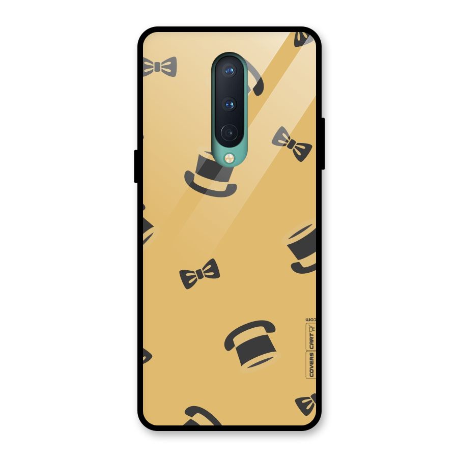 Hat and Bow Tie Glass Back Case for OnePlus 8