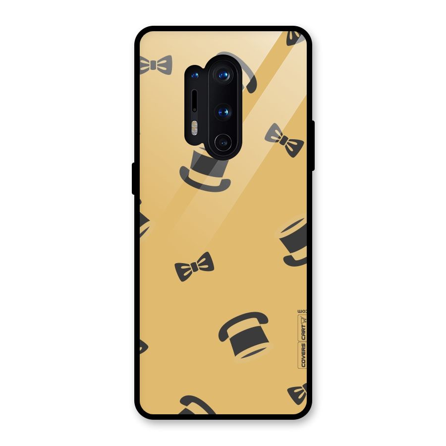 Hat and Bow Tie Glass Back Case for OnePlus 8 Pro