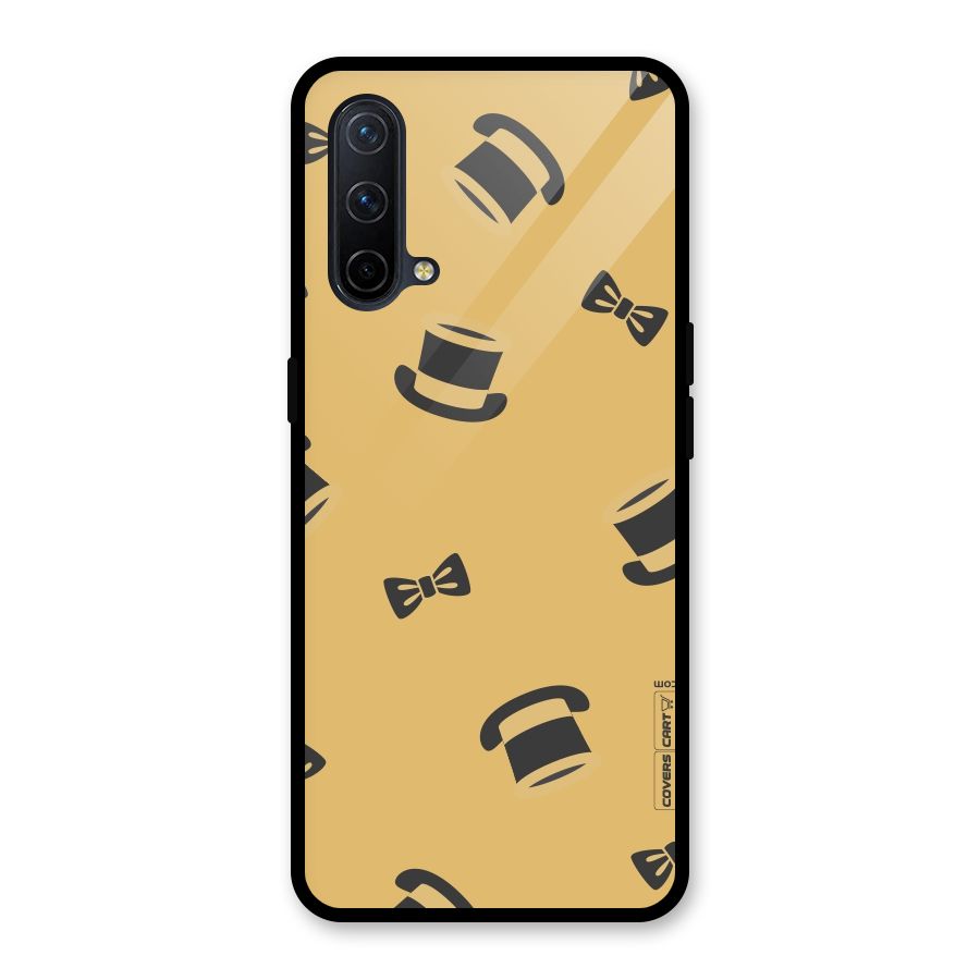 Hat and Bow Tie Glass Back Case for OnePlus Nord CE 5G