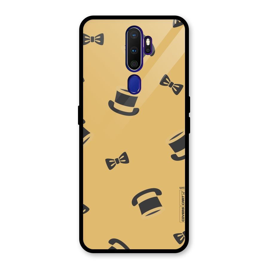 Hat and Bow Tie Glass Back Case for Oppo A9 (2020)