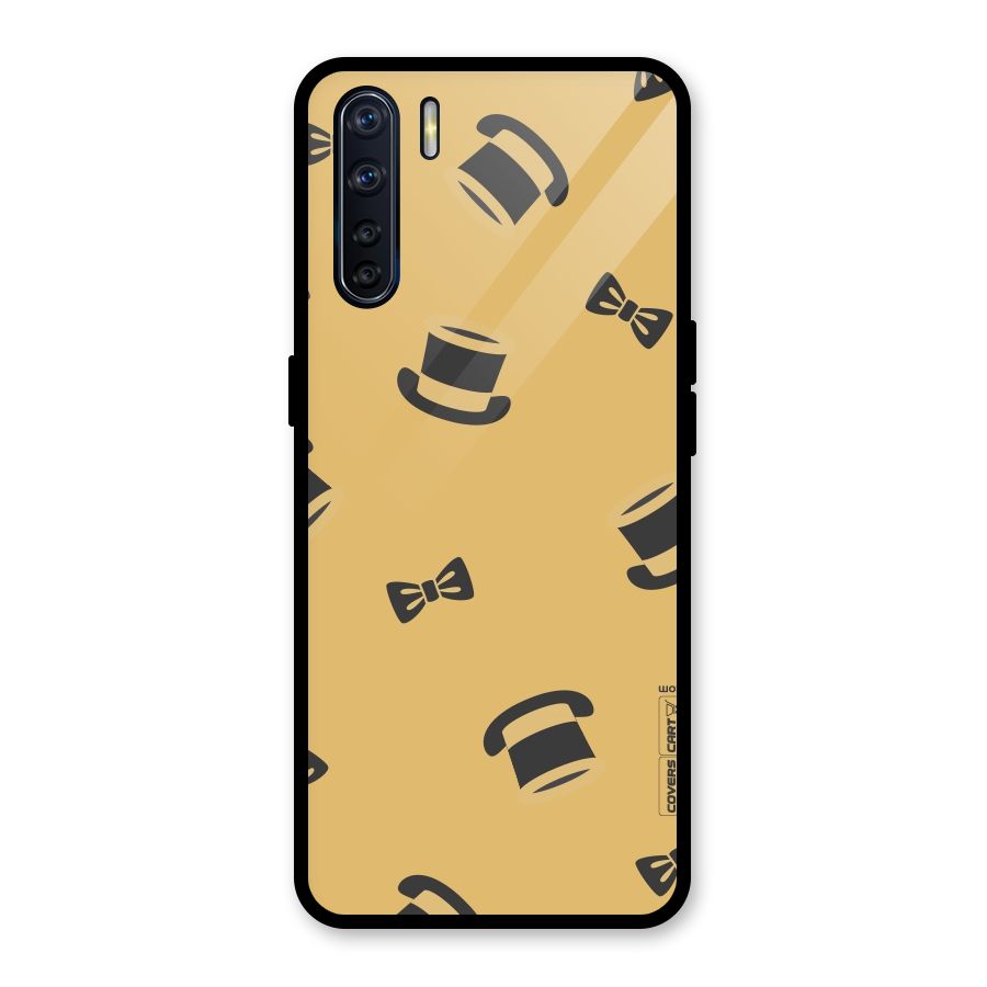 Hat and Bow Tie Glass Back Case for Oppo F15