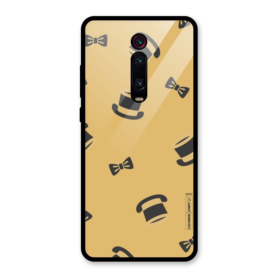 Hat and Bow Tie Glass Back Case for Redmi K20 Pro