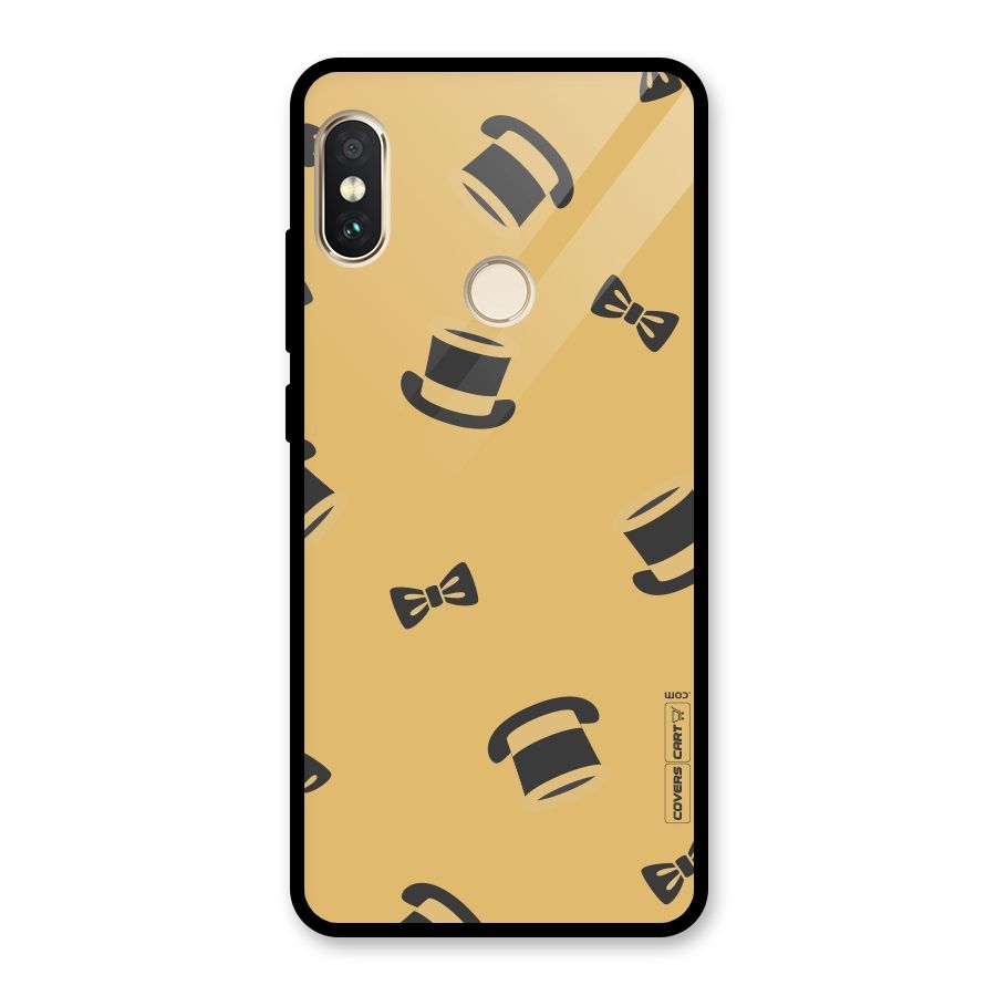 Hat and Bow Tie Glass Back Case for Redmi Note 5 Pro