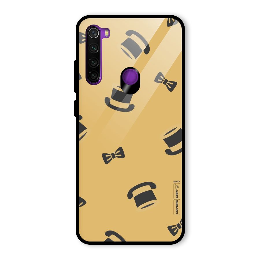 Hat and Bow Tie Glass Back Case for Redmi Note 8