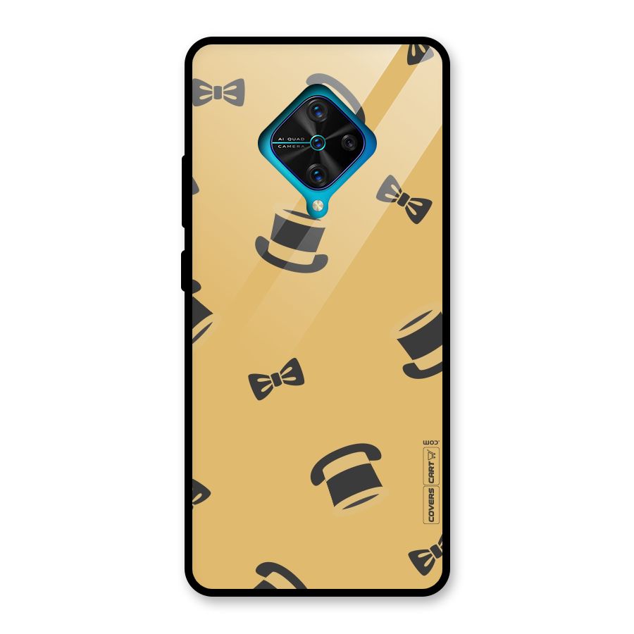 Hat and Bow Tie Glass Back Case for Vivo S1 Pro