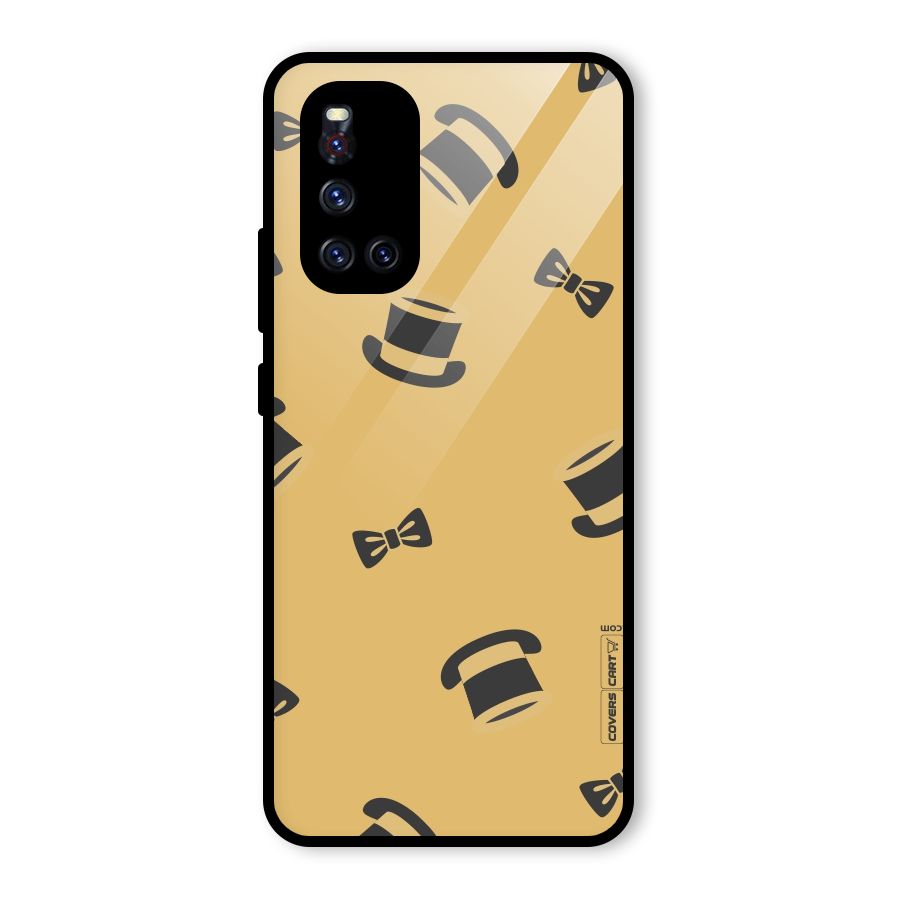 Hat and Bow Tie Glass Back Case for Vivo V19