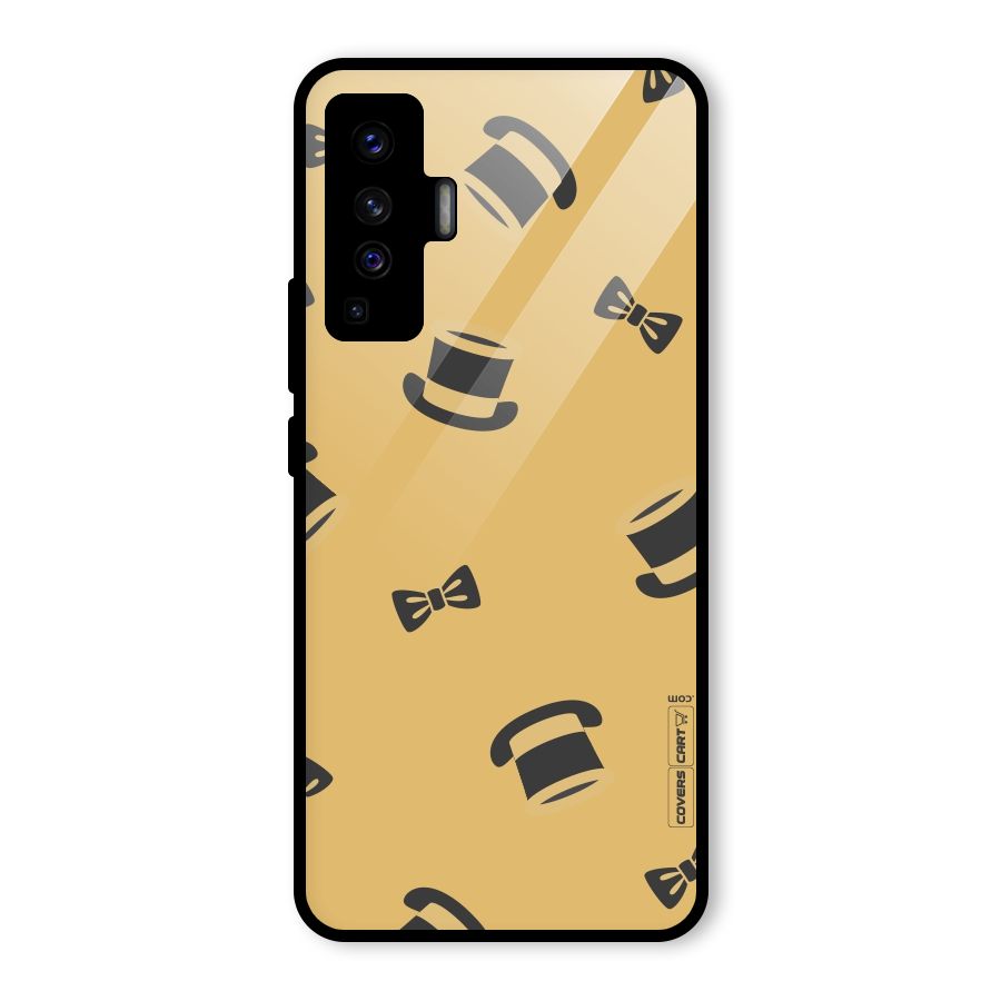 Hat and Bow Tie Glass Back Case for Vivo X50