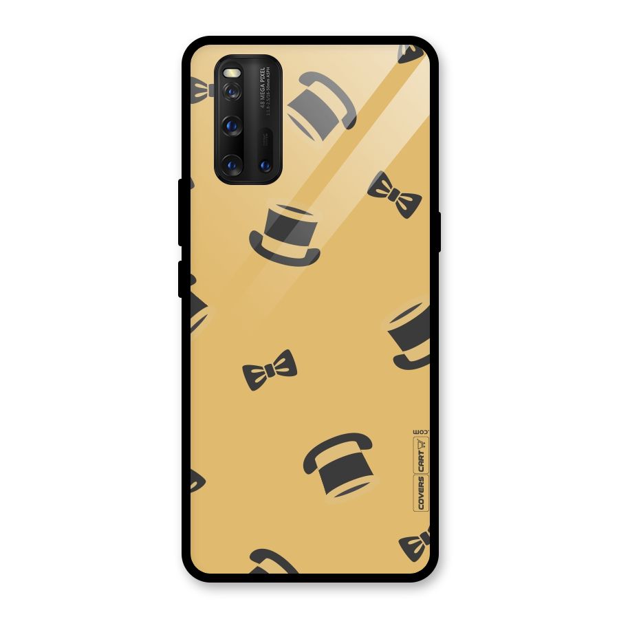 Hat and Bow Tie Glass Back Case for Vivo iQOO 3