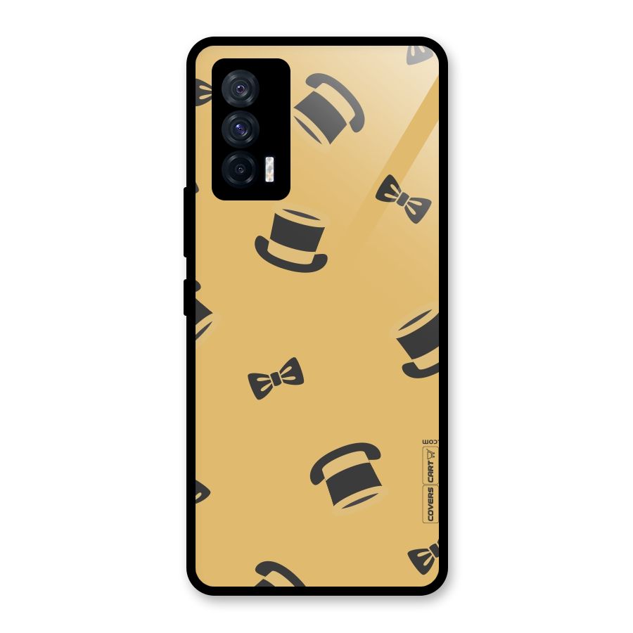 Hat and Bow Tie Glass Back Case for Vivo iQOO 7 5G