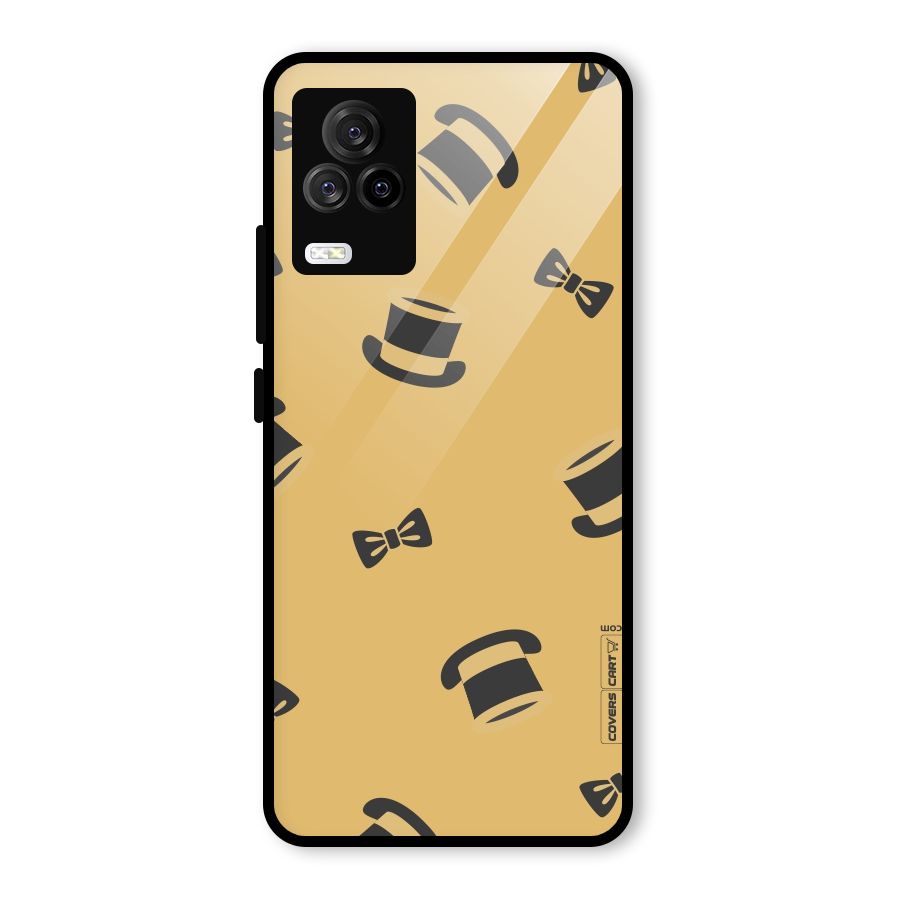 Hat and Bow Tie Glass Back Case for Vivo iQOO 7 Legend 5G