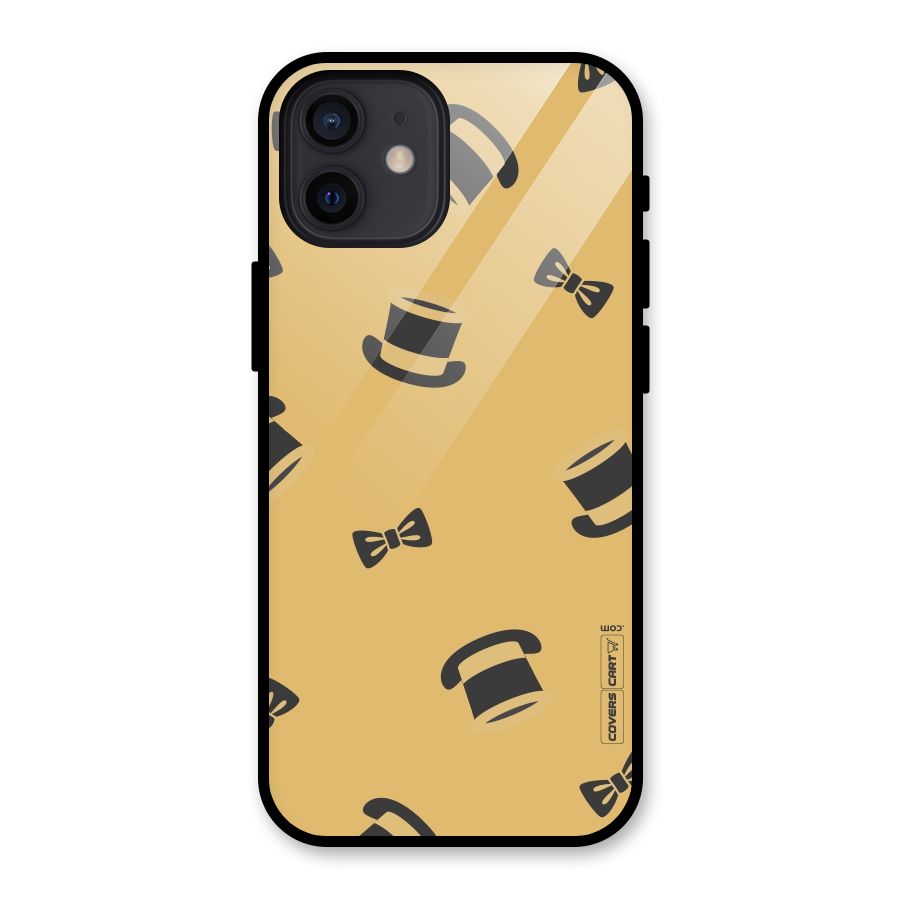 Hat and Bow Tie Glass Back Case for iPhone 12