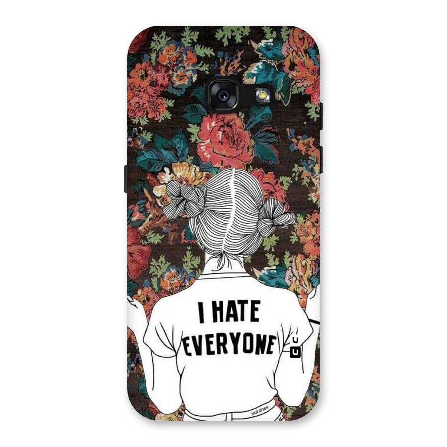 Hate Everyone Back Case for Galaxy A3 (2017)