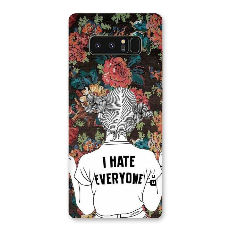 Hate Everyone Back Case for Galaxy Note 8