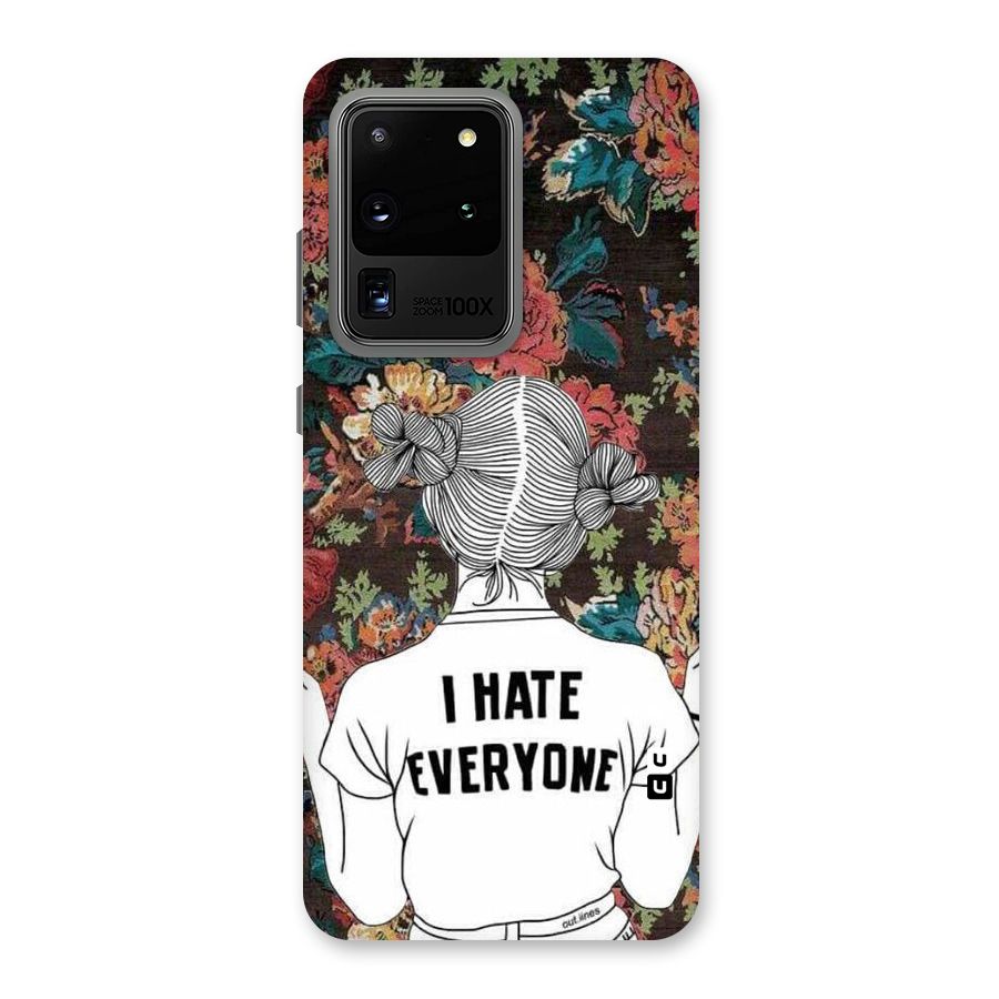 Hate Everyone Back Case for Galaxy S20 Ultra