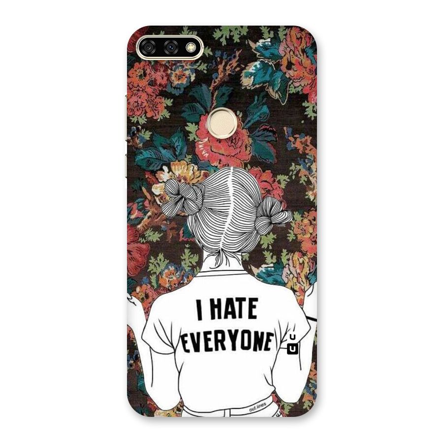 Hate Everyone Back Case for Honor 7A