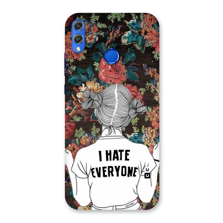 Hate Everyone Back Case for Honor 8X