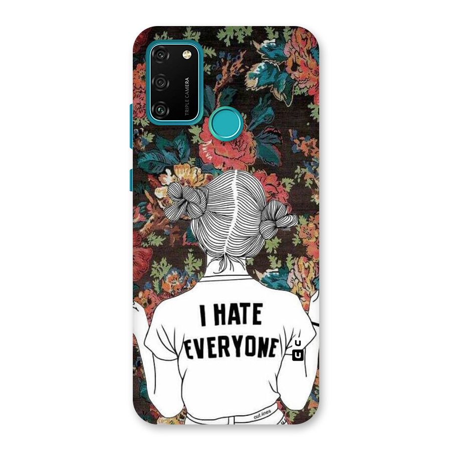 Hate Everyone Back Case for Honor 9A