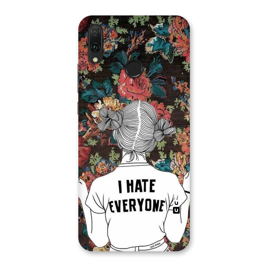 Hate Everyone Back Case for Huawei Y9 (2019)