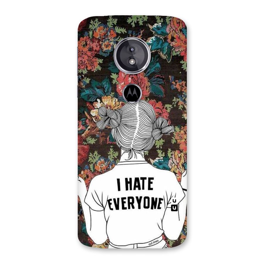 Hate Everyone Back Case for Moto E5