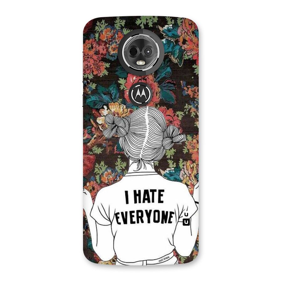 Hate Everyone Back Case for Moto E5 Plus
