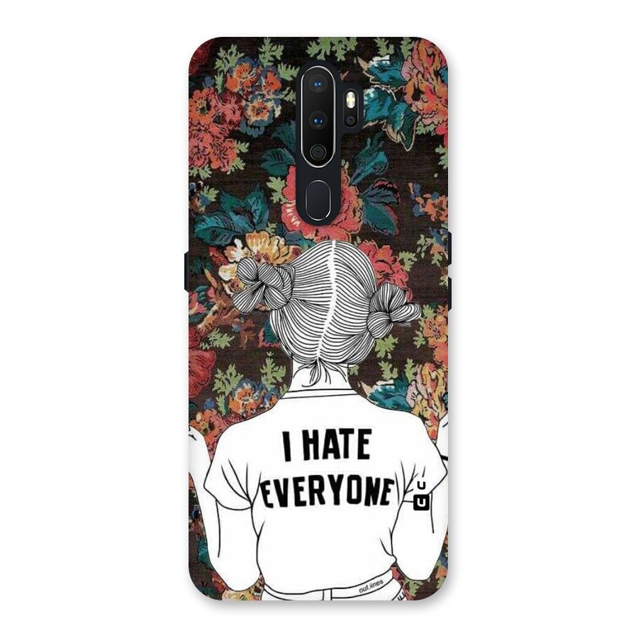 Hate Everyone Back Case for Oppo A5 (2020)