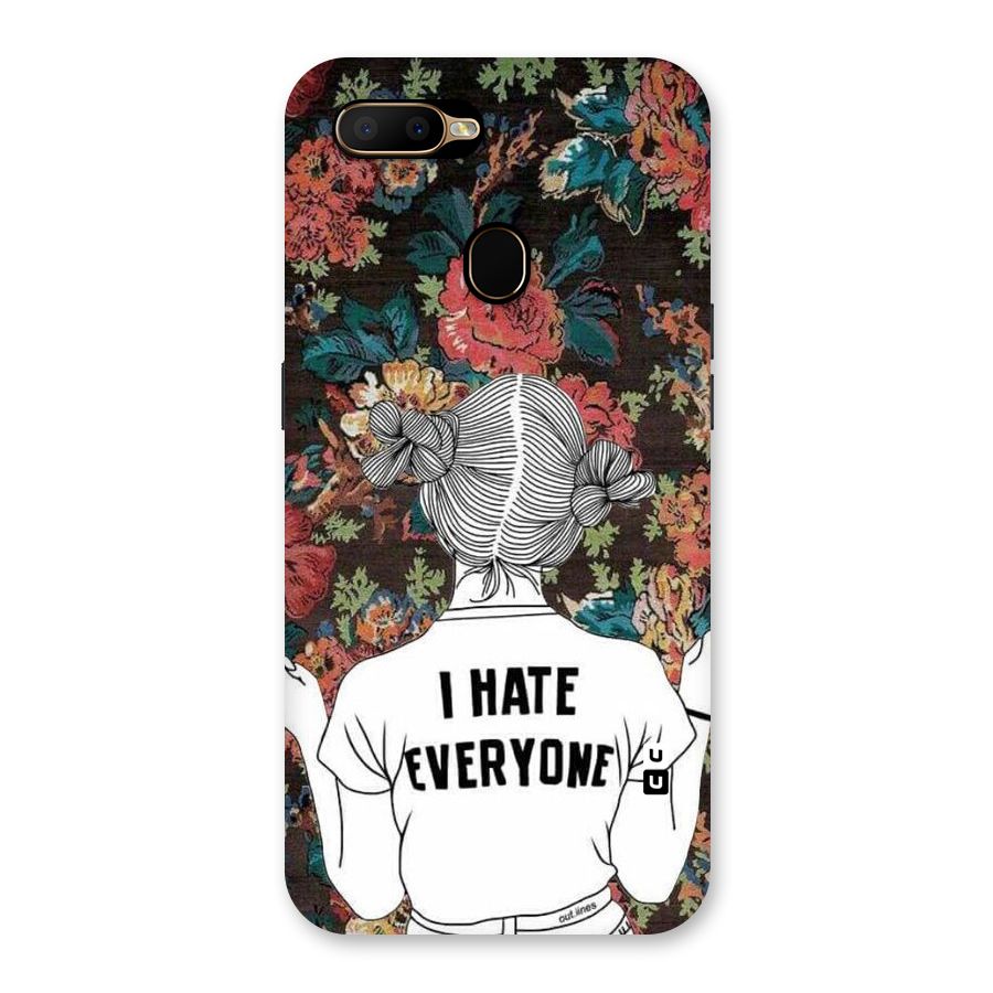 Hate Everyone Back Case for Oppo A5s