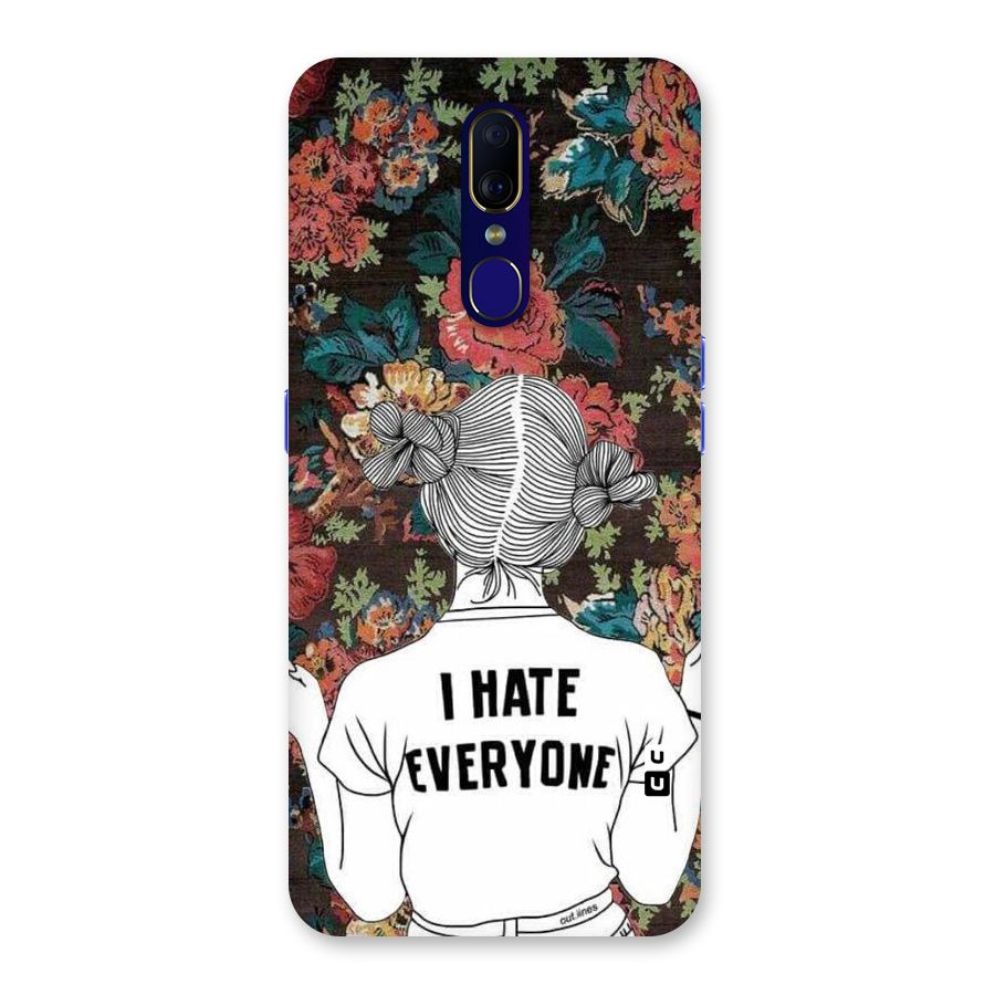 Hate Everyone Back Case for Oppo A9