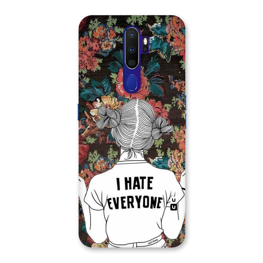 Hate Everyone Back Case for Oppo A9 (2020)