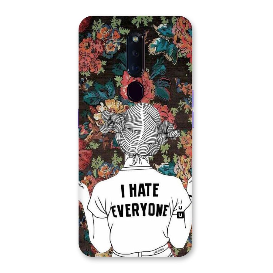 Hate Everyone Back Case for Oppo F11 Pro