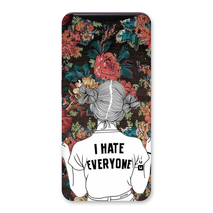 Hate Everyone Back Case for Oppo Find X