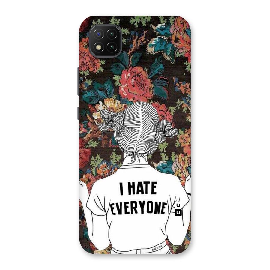 Hate Everyone Back Case for Poco C3