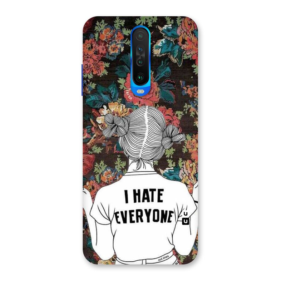 Hate Everyone Back Case for Poco X2