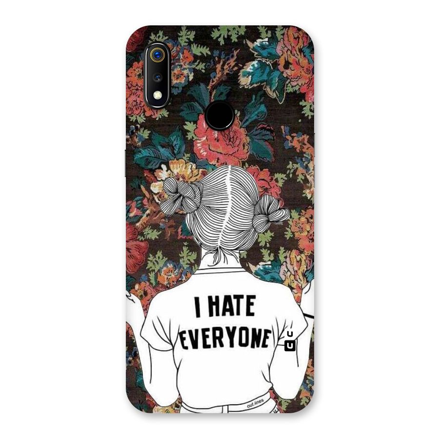 Hate Everyone Back Case for Realme 3