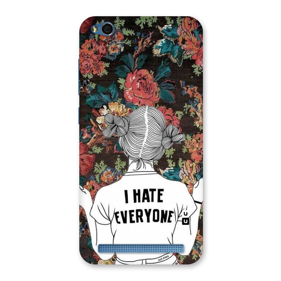 Hate Everyone Back Case for Redmi 5A