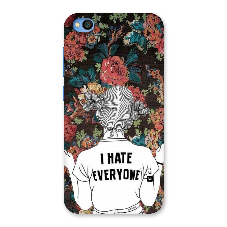 Hate Everyone Back Case for Redmi Go