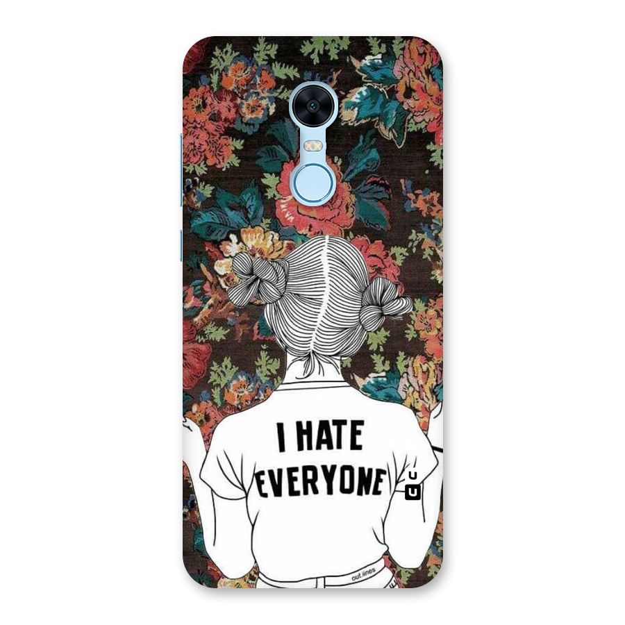 Hate Everyone Back Case for Redmi Note 5